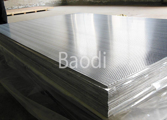Architectural Screen Aluminum Perforated Steel Sheet With Round Hole Pattern