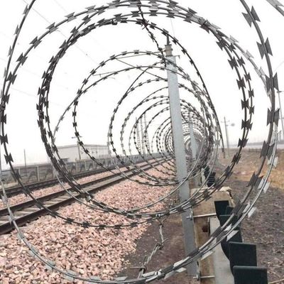 Горячая оцинкованная колючая проволока, сверхмощная проволочная сетка, забор, защита от подъема, охранная ферма