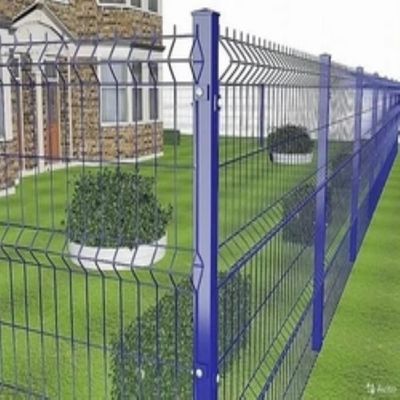 Эффективный в расходах 1,6 м высоты оцинкованный и ПВХ двойной покрытия 3D изгибающий забор для красивой сельской деревни вход на дорогу