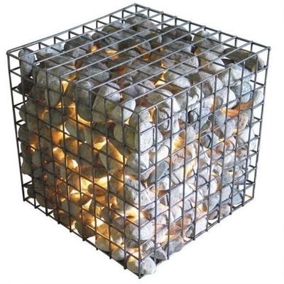 Сварные оцинкованные габионные коробки 2x1x0.5м Каменная проволока клетки для ограждения сада
