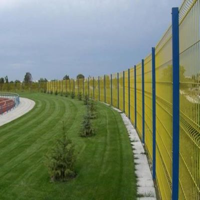 Премиум ПВХ покрытый антиржавый 1.5m × 2.5m 3D изогнутый забор для детского парка