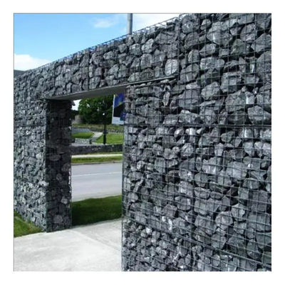 Габионная корзина 2x1x1M 2x1x0.5M Коробка Тяжелая каменная корзина гальванизированная сварная стена