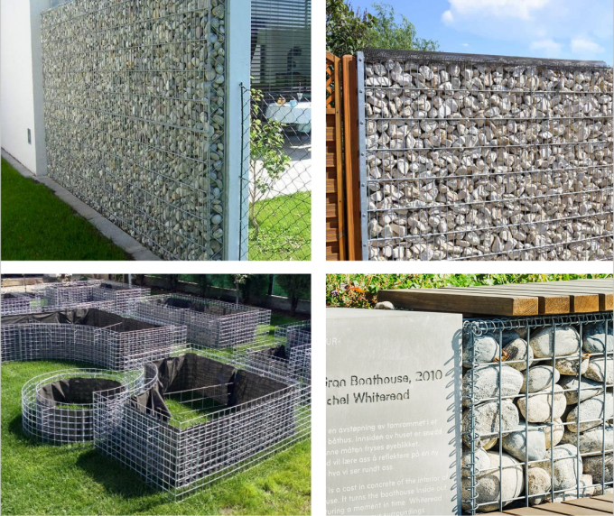 Galfan 200x100x50 Gabion Metal Planter Box Gabion Rock Box Противокоррозионная коробка 4